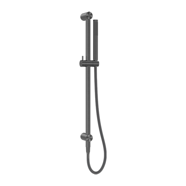 Zen SS316L Shower Rail With Outdoor Shower Hose Graphite