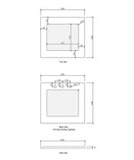 Load image into Gallery viewer, Mini Laundry 650mm Hampshire White with Natural Carrara Marble Top
