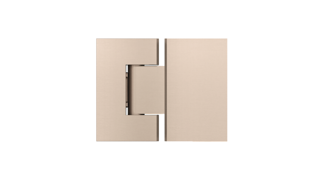 Glass to Glass Shower Door Hinge - Champagne