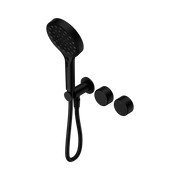 Serenity Progressive Shower System With Metal Handle And Serenity Hand Shower Matte Black