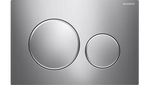 Load image into Gallery viewer, Sigma20 Dual Flush Button Round Matt Chrome With Chrome Trim
