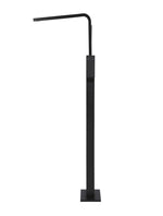 Load image into Gallery viewer, Square Freestanding Bath Spout and Hand Shower - Matte Black
