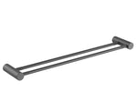 Load image into Gallery viewer, CADDENCE Series Brushed Gun Metal Grey Double Towel Rail 600mm
