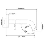Load image into Gallery viewer, LUCID PIN Series Round Black Bathtub/Basin Wall Spout
