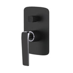 Load image into Gallery viewer, Esperia Chrome &amp; Matte Black Wall Mixer with Diverter
