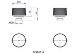 Load image into Gallery viewer, Components Wall Mount Dual Handles - Oyl Trim
