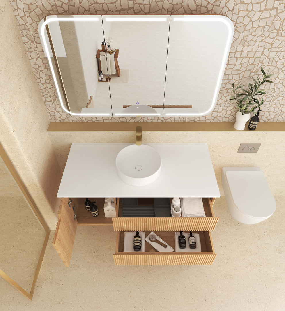 Byron Fluted with Stone Top