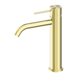 Load image into Gallery viewer, MECCA MID TALL BASIN MIXER BRUSHED GOLD
