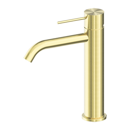 MECCA MID TALL BASIN MIXER BRUSHED GOLD