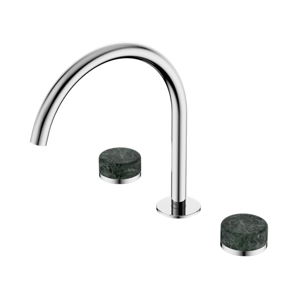 Serenity Bath/Kitchen Set Arc Spout With Verde Alpi Handle Chrome