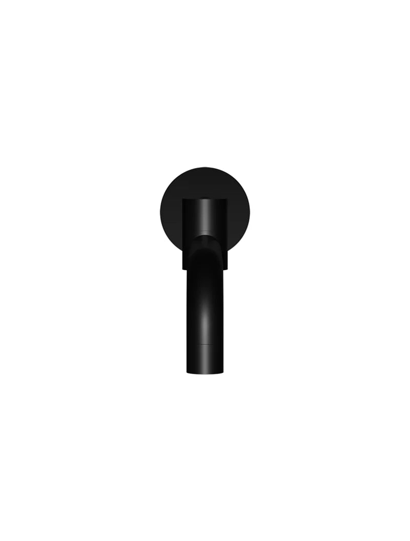 Round Swivel Wall Spout - Matte Black