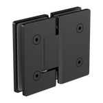Load image into Gallery viewer, 180 DEGREE GLASS TO GLASS SHOWER HINGE 10MM GLASS  MATTE BLACK
