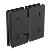 180 DEGREE GLASS TO GLASS SHOWER HINGE 10MM GLASS  MATTE BLACK