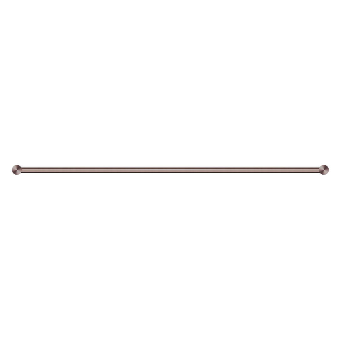 NEW MECCA SINGLE TOWEL RAIL 800MM BRUSHED BRONZE