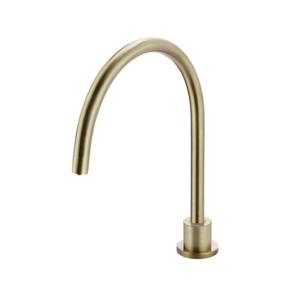 Round High-Rise Swivel Hob Spout - PVD Tiger Bronze