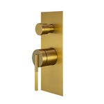 Load image into Gallery viewer, CADDENCE Series Brushed Yellow Gold Wall Mixer with Diverter
