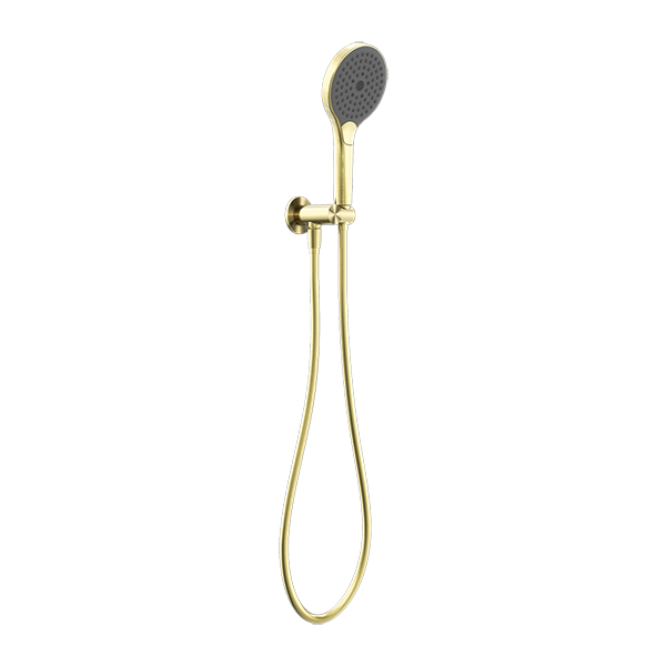 MECCA SHOWER BRACKET WITH AIR SHOWER II BRUSHED GOLD