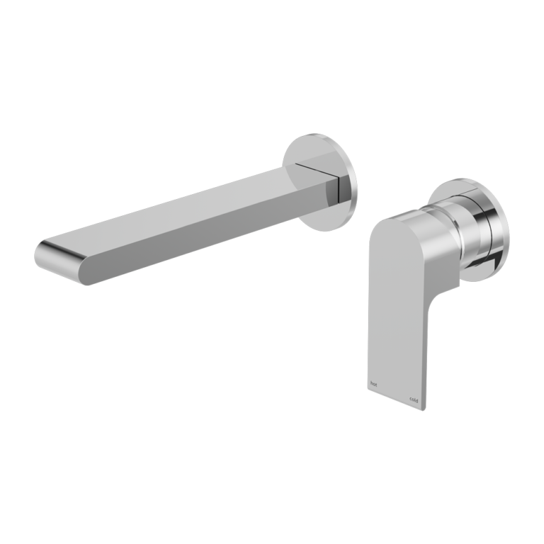 BIANCA WALL BASIN/BATH MIXER SEPARATE BACK PLATE 230MM CHROME
