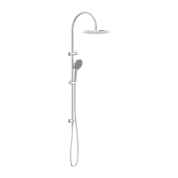 MECCA TWIN SHOWER WITH AIR SHOWER II BRUSHED NICKEL