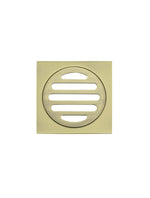 Load image into Gallery viewer, Square Floor Grate Shower Drain 80mm outlet - PVD Tiger Bronze
