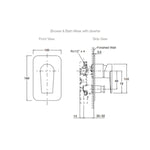 Load image into Gallery viewer, Taut Shower/Bath Mixer with diverter
