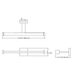 Load image into Gallery viewer, Square Double Toilet Tissue Holder
