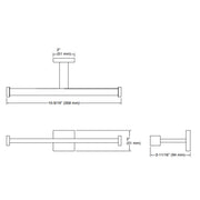 Square Double Toilet Tissue Holder