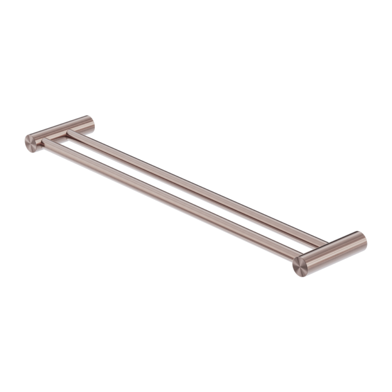 Zen SS316L Double Towel Rail 800mm Brushed Bronze