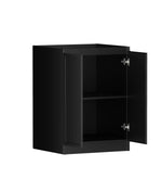 Load image into Gallery viewer, Hampshire Black Base Laundry Cabinet with 1060mm Natural Carrara Marble Top

