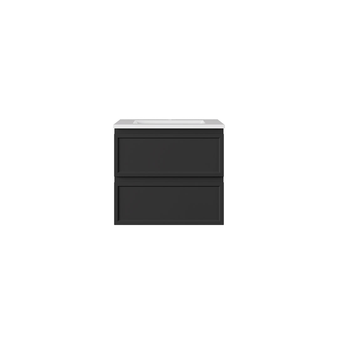 New Hamilton Federation Slim Wall Hung Cabinet Matte Black