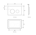 Load image into Gallery viewer, Pacific Empire Pty Ltd (SUP) Dual Flush Plate Round Black
