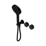 Load image into Gallery viewer, Serenity Progressive Shower System With Marquina Black Handle And Serenity Hand Shower Matte Black
