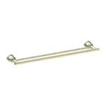 Load image into Gallery viewer, YORK DOUBLE TOWEL RAIL 600MM AGED BRASS
