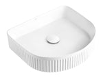 Load image into Gallery viewer, Archie 415x365x100 Matte White Fluted Basin
