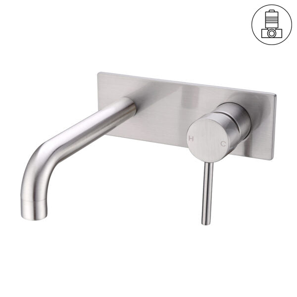DOLCE WALL BASIN/BATH MIXER BRUSHED NICKEL