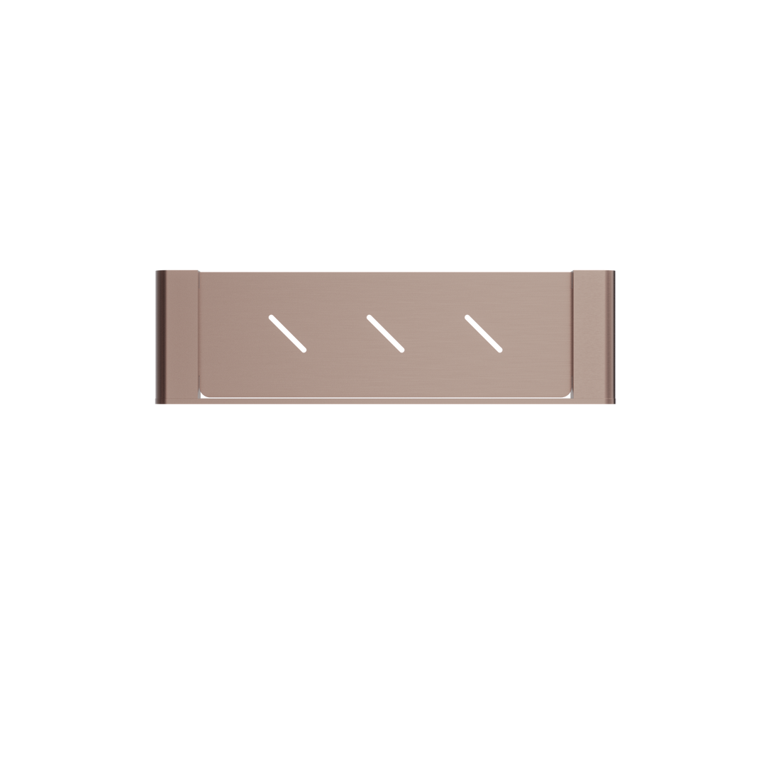 Bianca Metal Shower Shelf Brushed Bronze