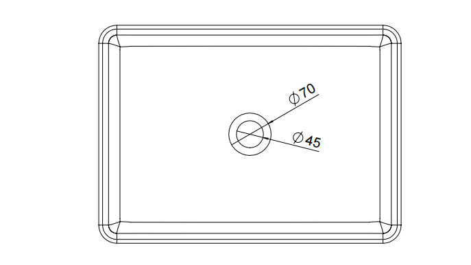500*360*140 White matte Cast Solid Surface Basin