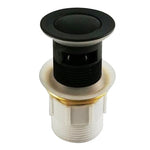 Load image into Gallery viewer, 32/40mm Black Brass Basin Pop Up Waste with Overflow
