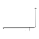 Load image into Gallery viewer, MECCA CARE 32MM DDA 90 DEGREE BENT TUBE GRAB RAIL 600X1000MM WITH TOILET ROLL HOLDER CHROME
