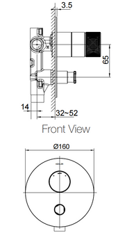 Components S/B w Diverter Thin Trim - Oyl Handle