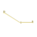Load image into Gallery viewer, MECCA CARE 32MM AMBULANT 45 DEGREE BENT TUBE GRAB RAIL 450X650MM BRUSHED GOLD

