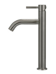 Piccola Tall Basin Mixer Tap with 130mm Spout - Shadow