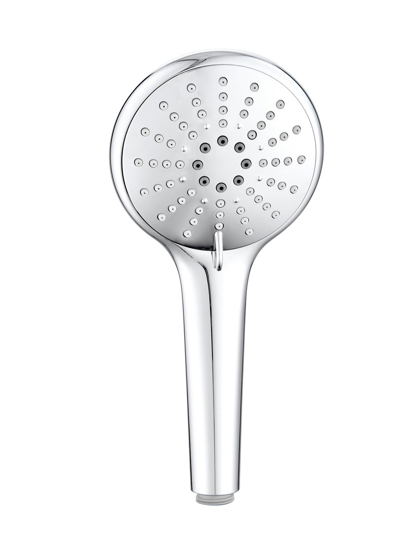 Round Hand Shower Three-Function - Polished Chrome