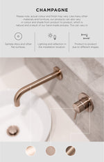 Load image into Gallery viewer, Round Single Towel Rail 600mm - Champagne
