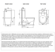 Alzano Rimless Toilet Suite Thick Seat / R&T Cistern