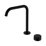 Load image into Gallery viewer, Serenity Progressive Bath/Kitchen Mixer Edge Spout With Marquina Black Handle Matte Black
