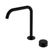 Serenity Progressive Bath/Kitchen Mixer Edge Spout With Marquina Black Handle Matte Black