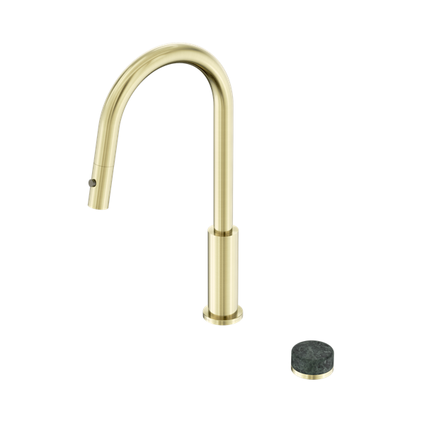 Serenity Progressive Pull Out kitchen Set With Verde Alpi Handle Brushed Gold
