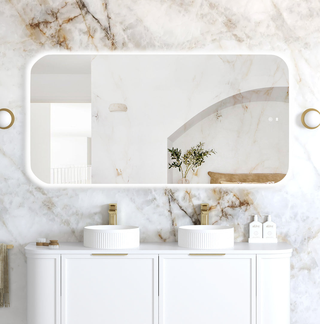 LED Newport Frameless Square Mirror