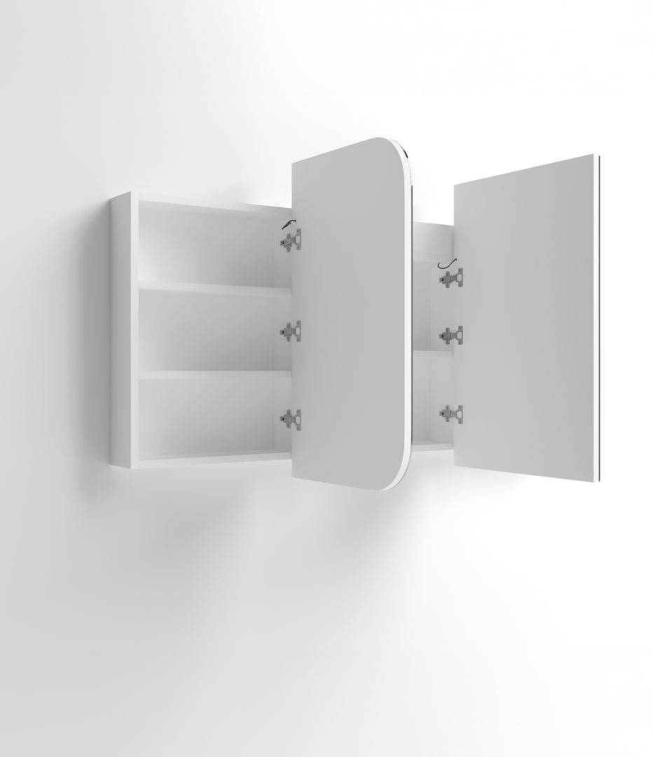 LED Newport White Shaving Cabinet